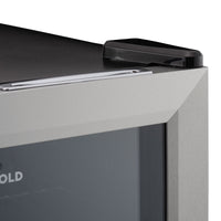 Thumbnail for Subcold Super 50 litre stainless steel beer drinks mini fridge reversible glass door