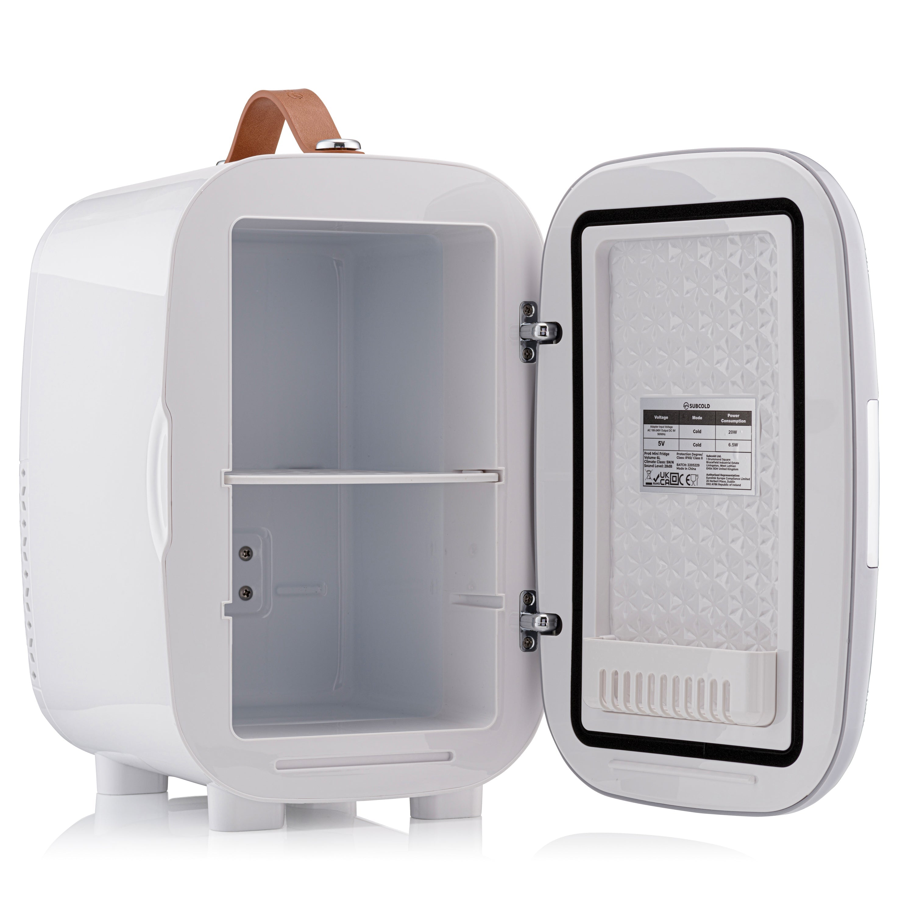 Pro 6L Cheq Mini Fridge - White | Refurbished