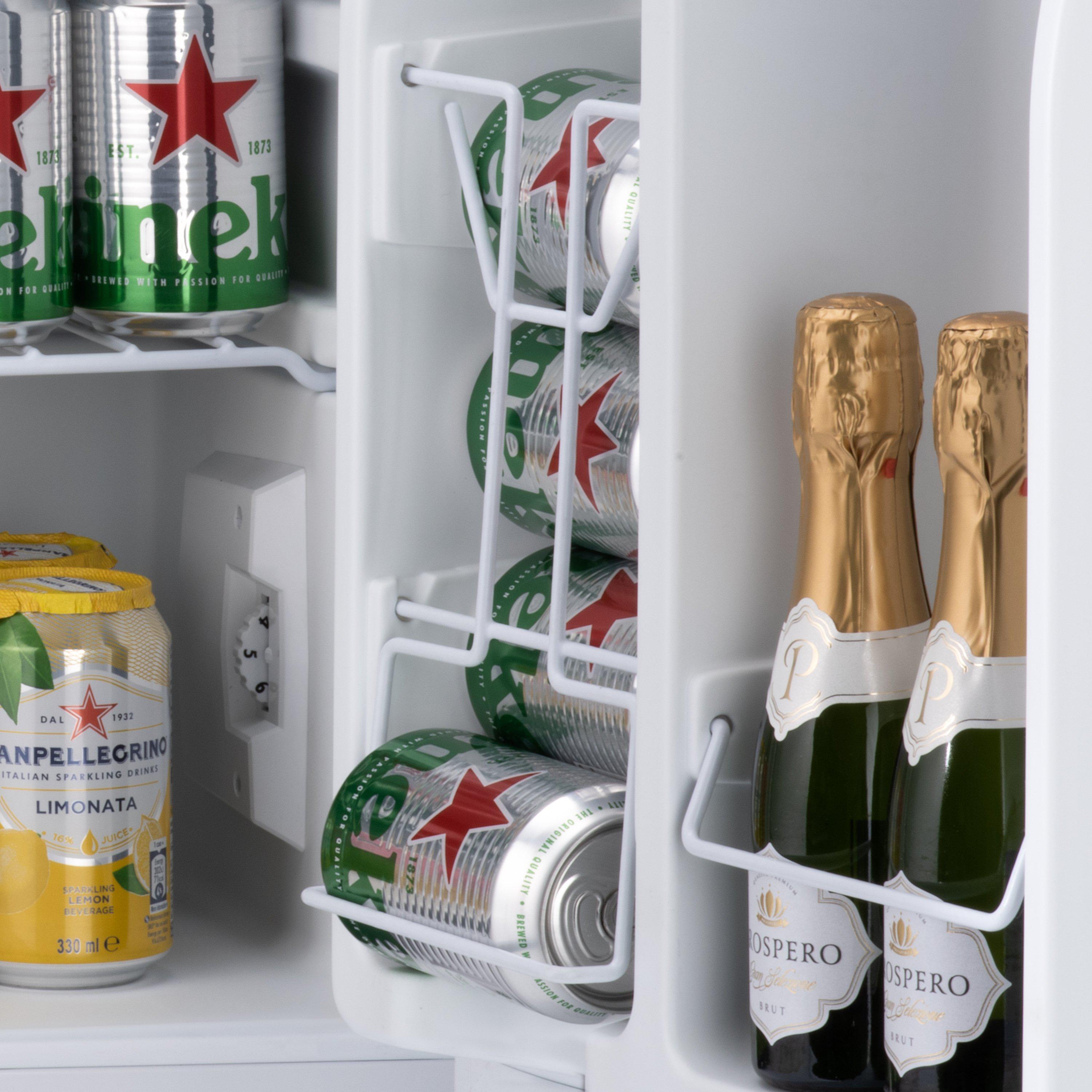 Subcold Eco 75 litre table top fridge white internal storage shelves