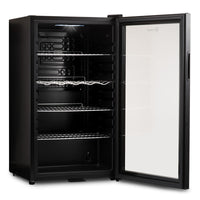 Thumbnail for Subcold Super 85 litre glass door beer drinks under counter black fridge interior