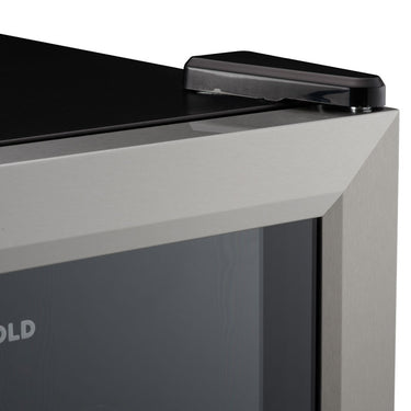 Subcold Super 85 litre beer drinks under counter stainless steel fridge reversible glass door