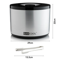 Thumbnail for Barcool 10L Ice Bucket - Round Silver