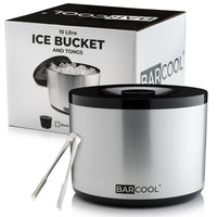 Thumbnail for Barcool 10L Ice Bucket - Round Silver