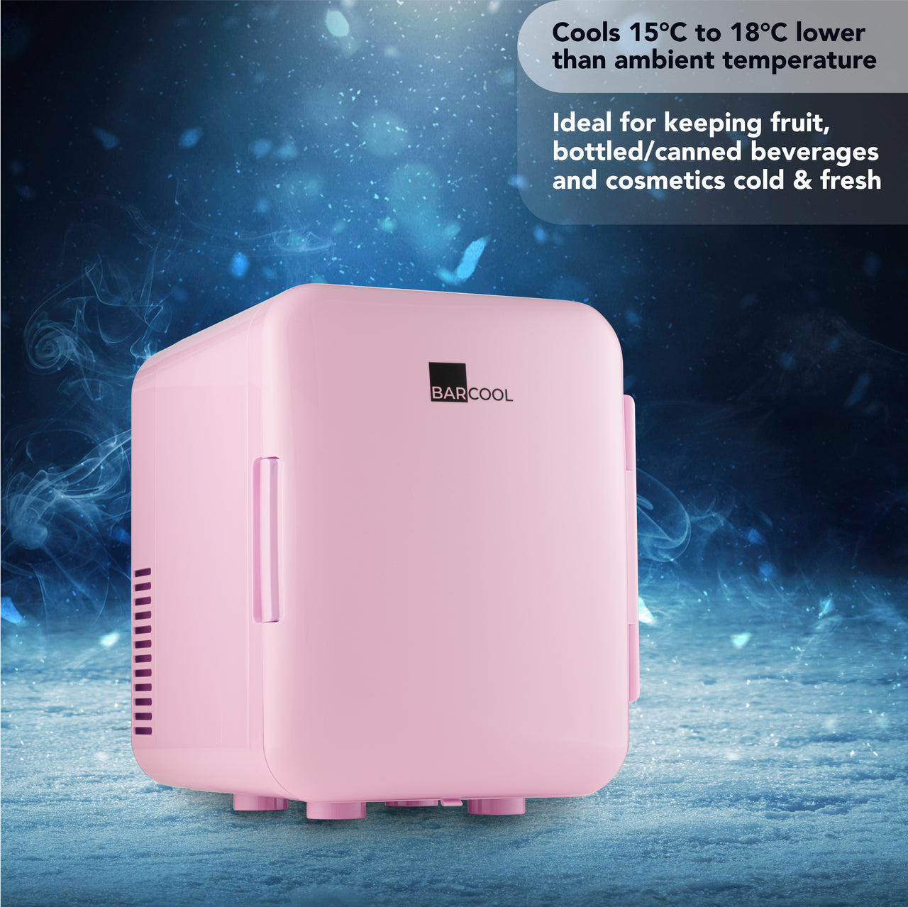 Barcool Cosmo 4L Mini Fridge - Pink | Refurbished