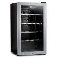 Thumbnail for Subcold Super 85 litre beer drinks under counter silver fridge display glass door