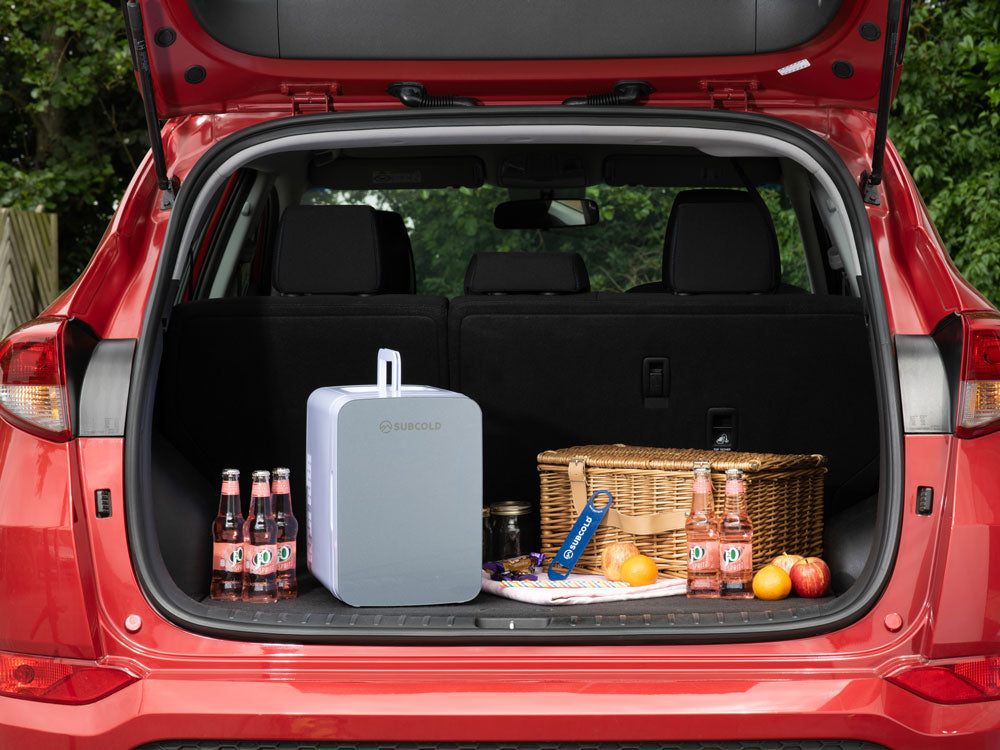 Subcold Ultra 10 litre grey portable mini fridge in car