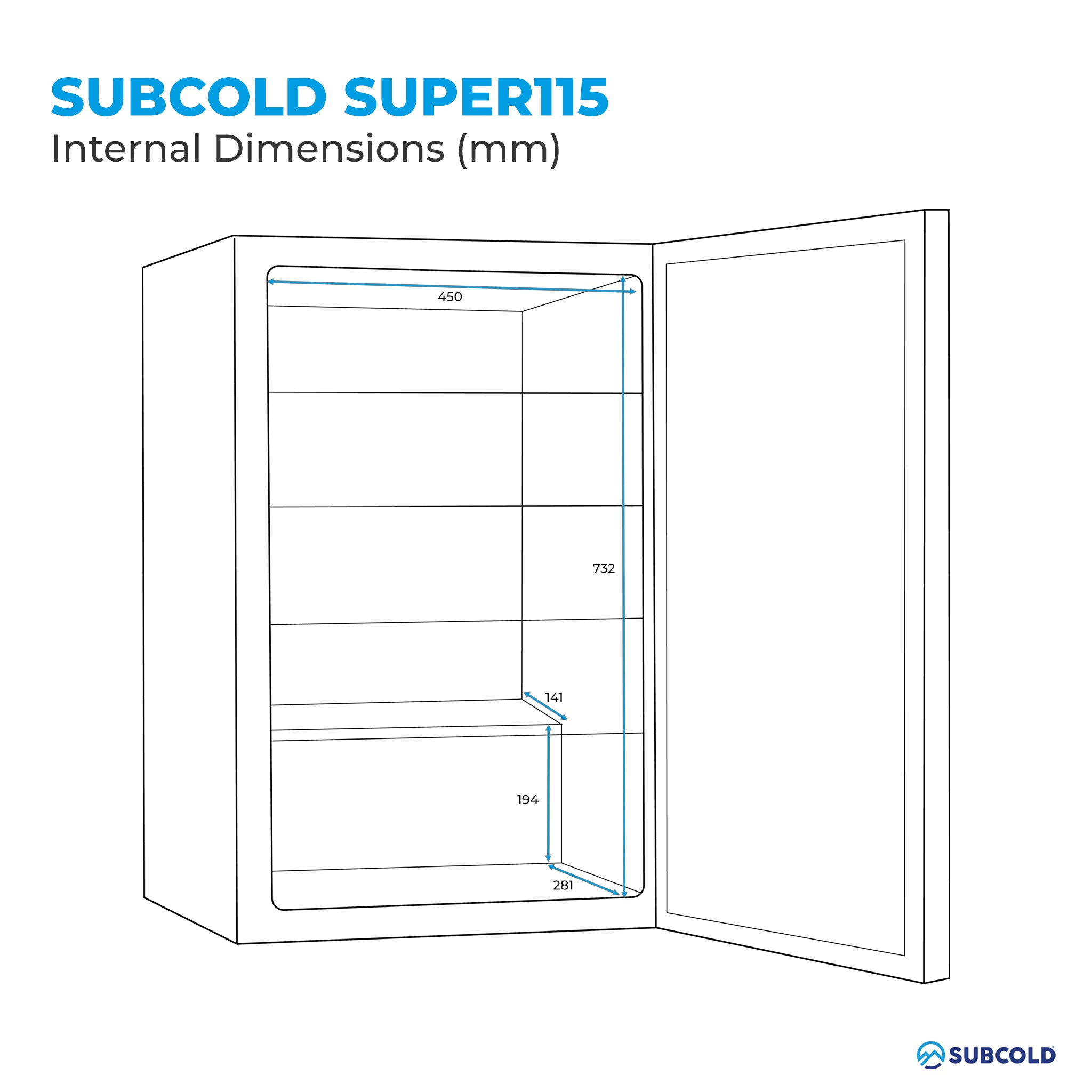 Subcold Super 115 LED Beer Fridge - Black – image 3