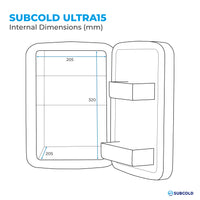 Thumbnail for Subcold Ultra 15L Mini Fridge - White | Refurbished