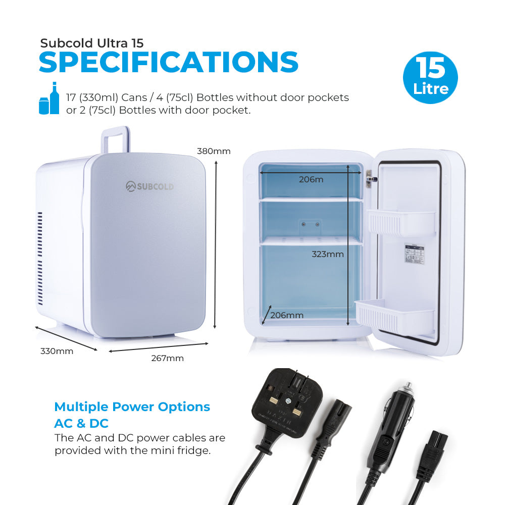 Subcold Ultra 15L Mini Fridge - White | Refurbished – image 3