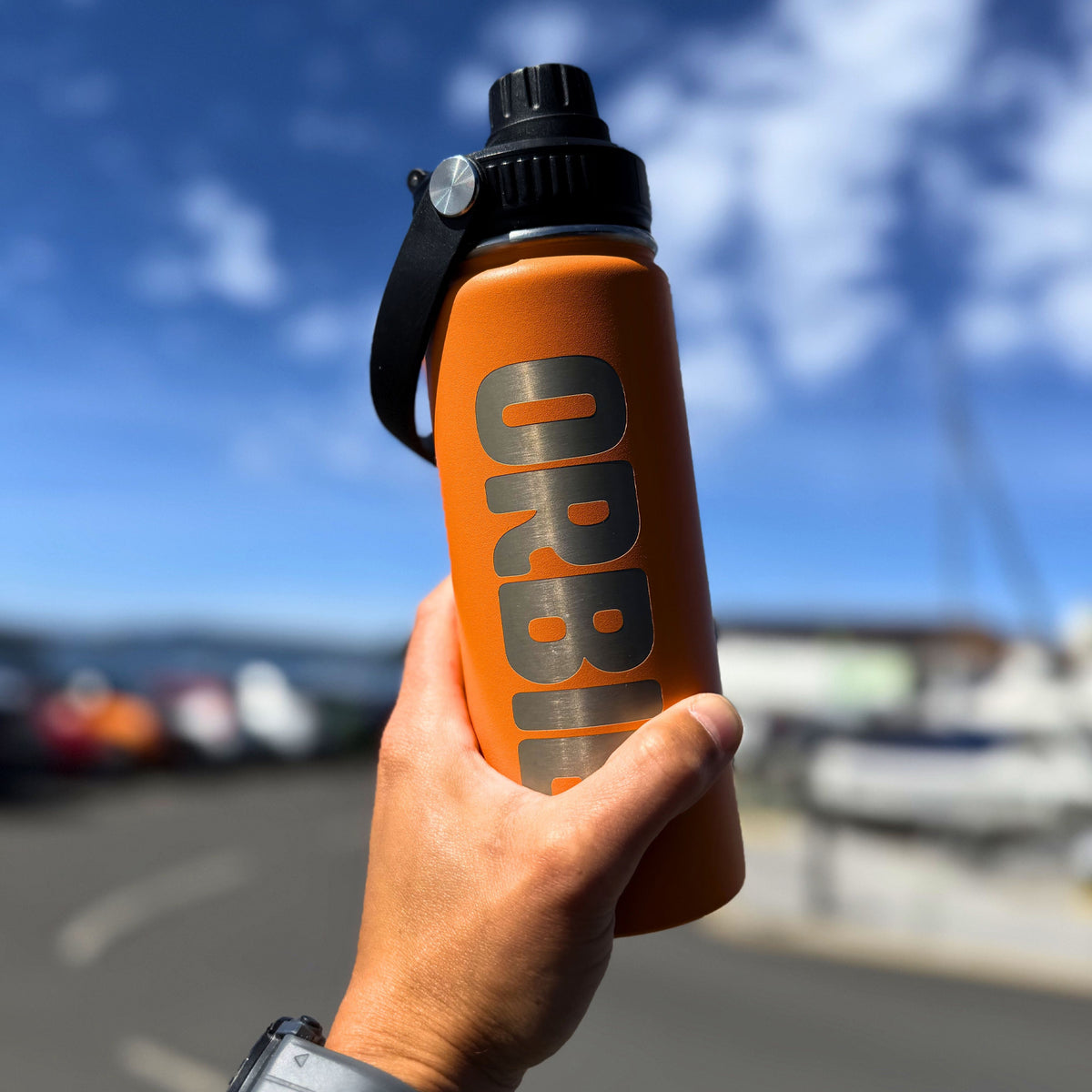 Orbie 18oz Insulated Bottle Orange
