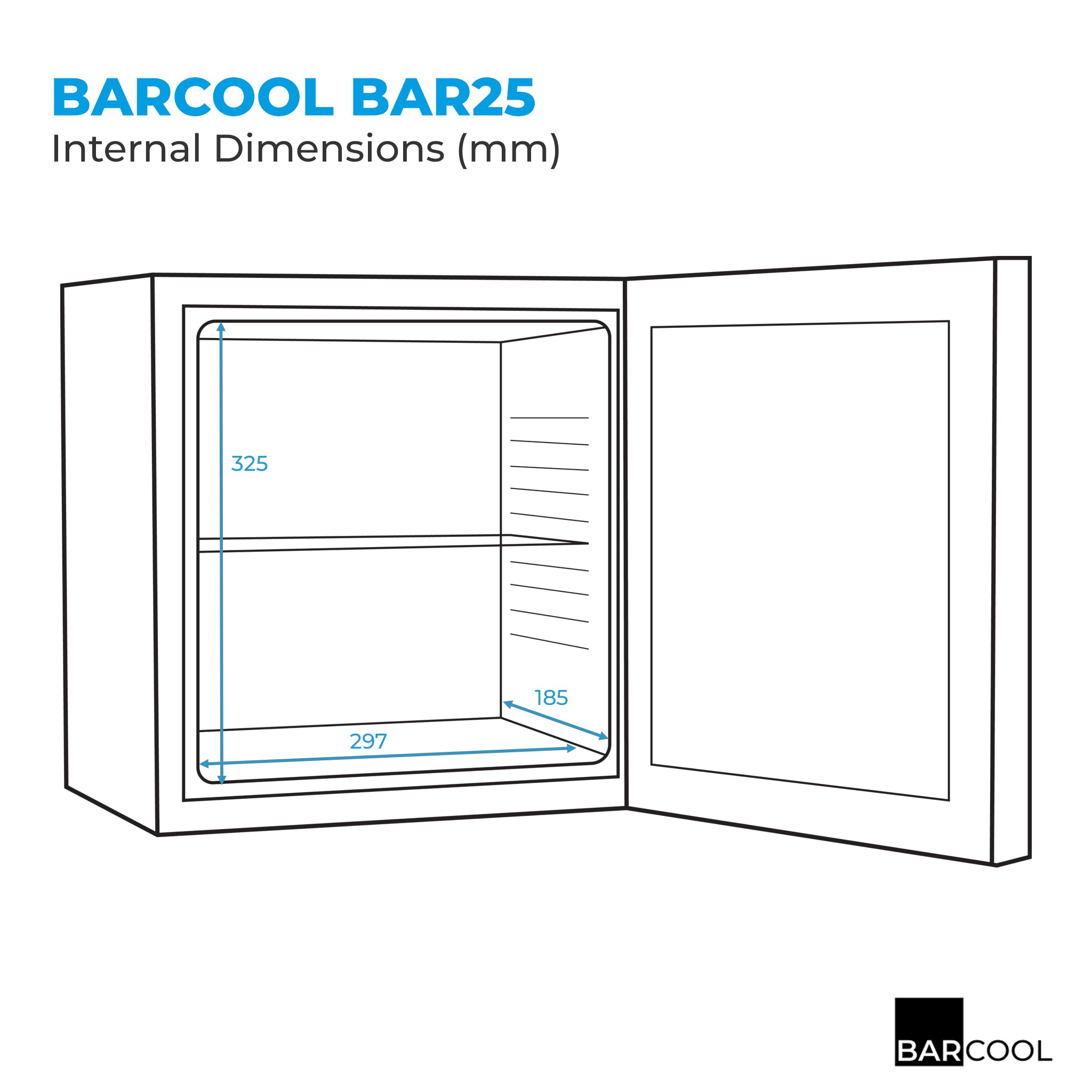 Barcool Bar25 LED - Mini Bar Fridge – image 2