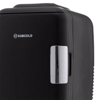 Thumbnail for Subcold Classic 4L black mini fridge closeup