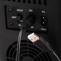 Thumbnail for Subcold classic 4L black mini fridge 12 volt ac dc power options and hot cold switch button