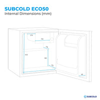 Thumbnail for Subcold Eco50 Mini Fridge - White | Refurbished