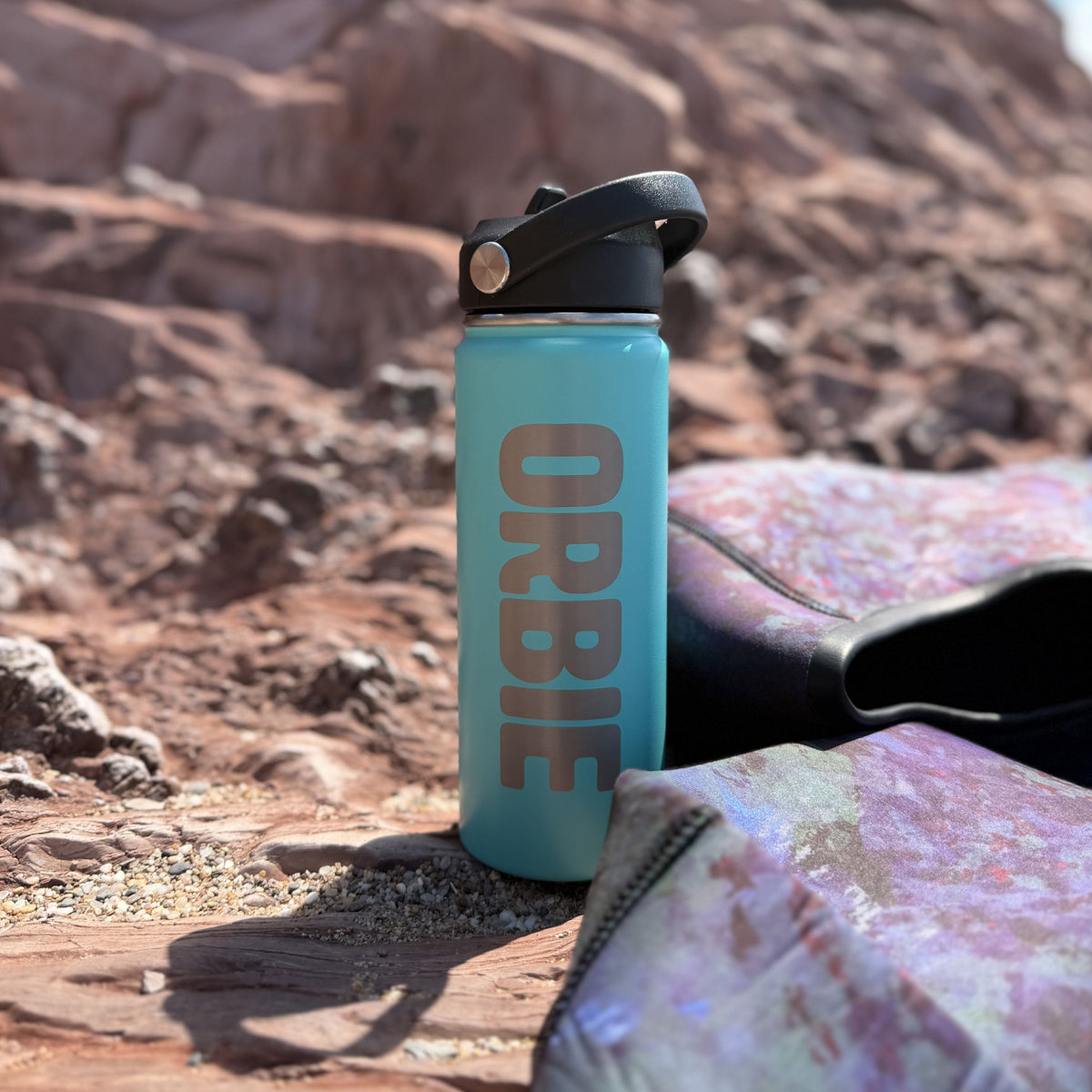 Orbie 18oz Insulated Bottle Turquoise