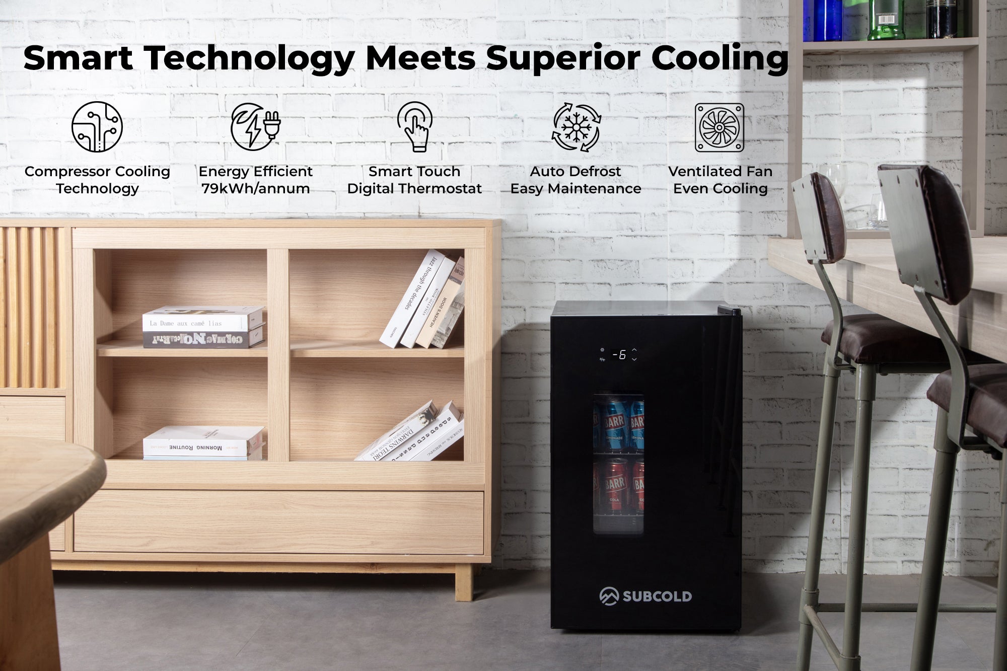 Subcold Apex70 Beer Fridge - Black