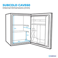Thumbnail for Subcold Cave60 Solid Door Beer Fridge