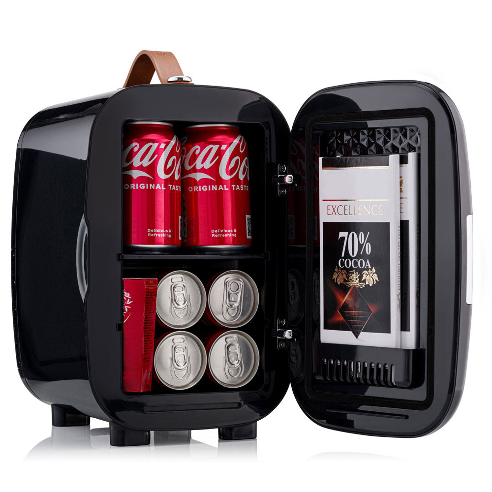 Subcold Pro 6 litre black chequered drinks mini fridge 