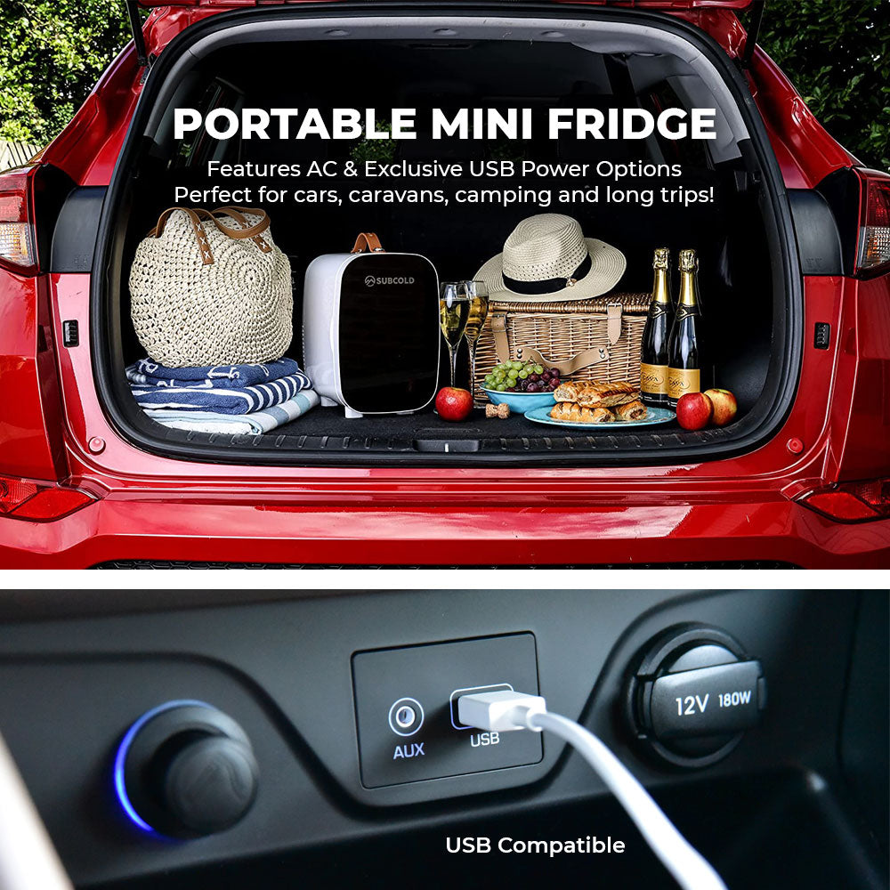 Subcold Pro 6 litre black portable mini fridge