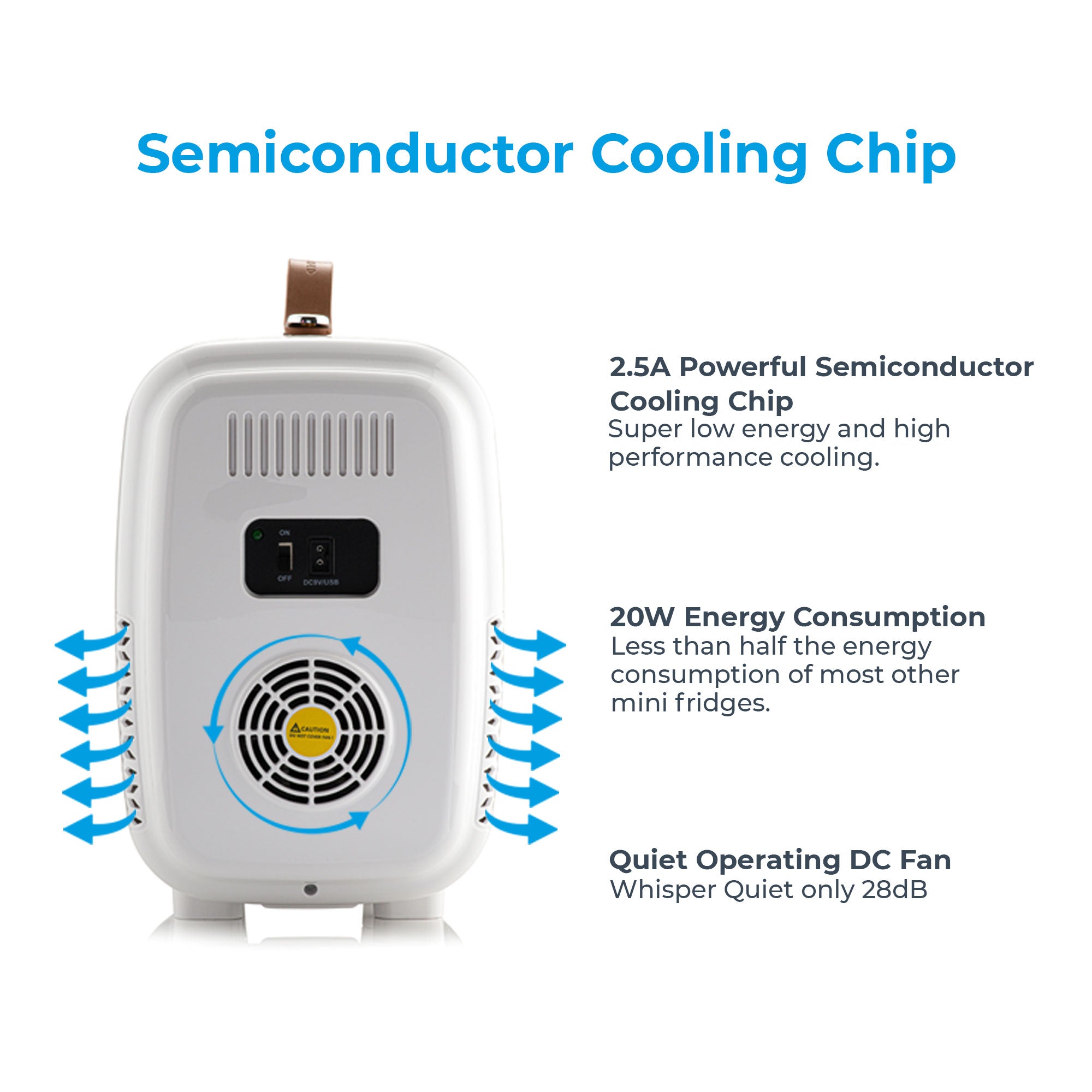 Subcold Pro 6 litre pink energy efficient mini fridge