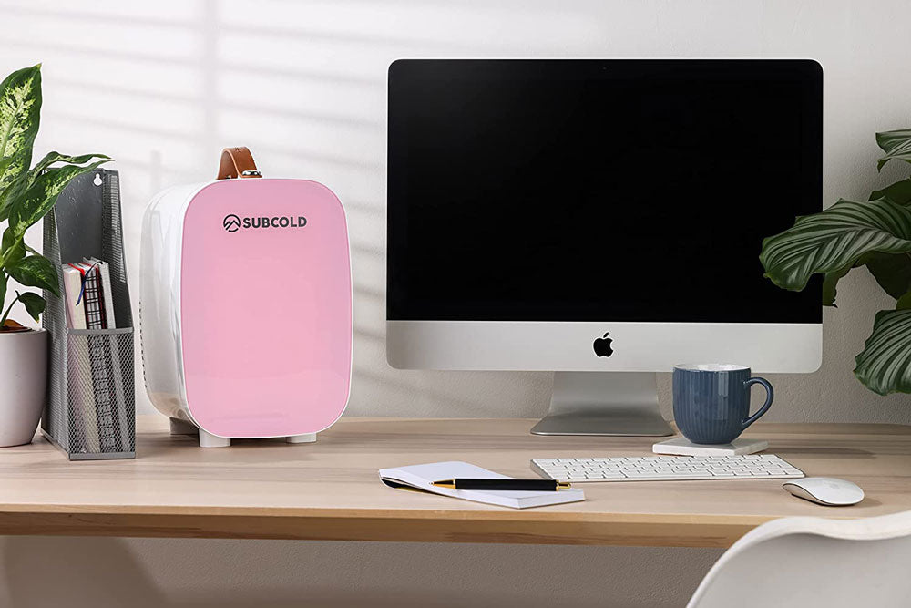 Subcold Pro 6 litre pink mini fridge for bedroom or office