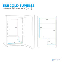 Thumbnail for Subcold Super 85 LED Beer Fridge - Stainless Steel | Refurbished