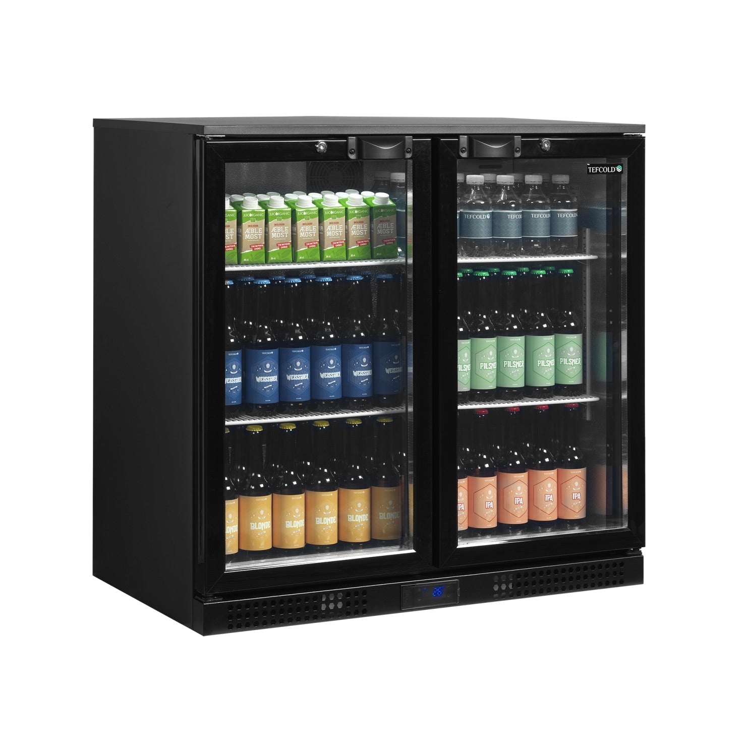Tefcold Double Hinged Door Bottle Cooler DB201H