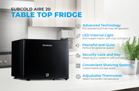 Thumbnail for Subcold Aire20 LED Mini Fridge - Black | Refurbished