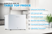 Thumbnail for Subcold Aire20 LED Mini Fridge - White | Refurbished