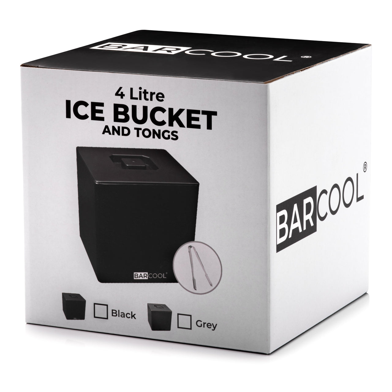 Barcool 4L Ice Bucket - Square Black - As New