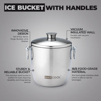 Thumbnail for Barcool 3L Stainless Steel Ice Bucket