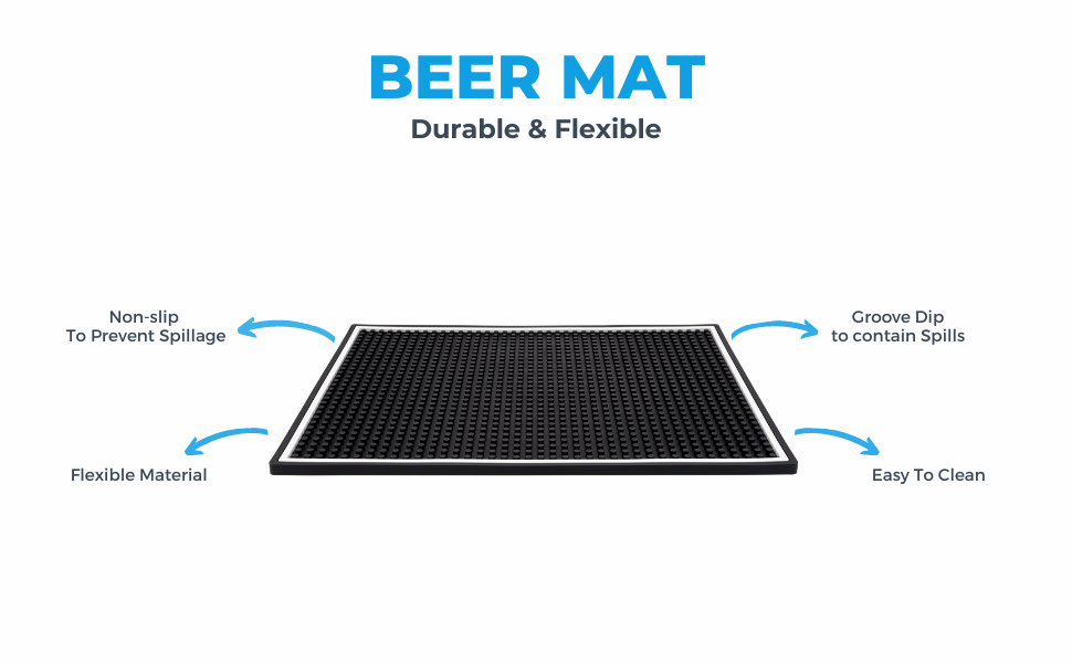 Barcool Bar Mat - Black