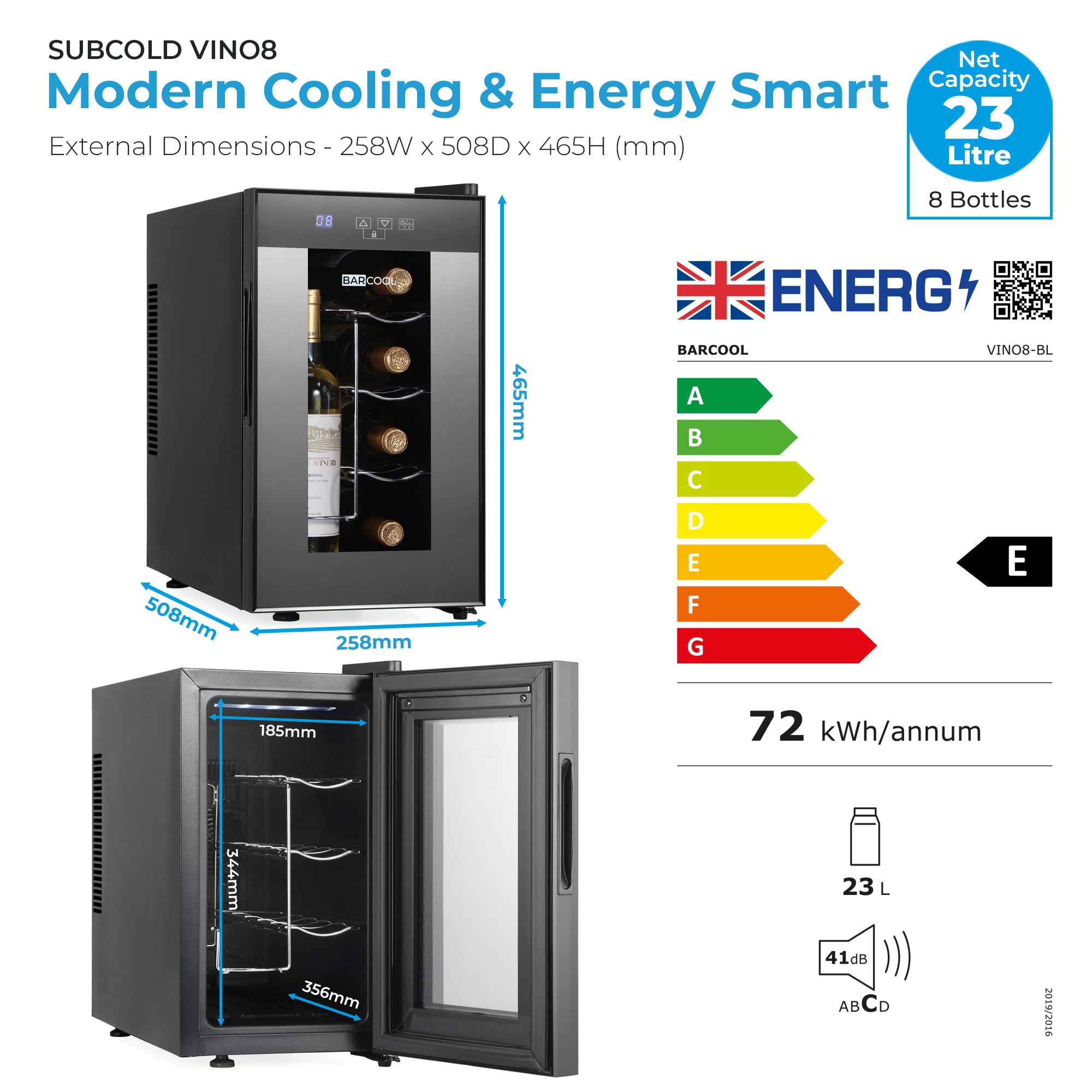 Barcool Vino8 LED Wine Cooler