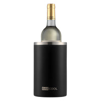 Thumbnail for Barcool Wine Cooler Sleeve Black Stainless Steel