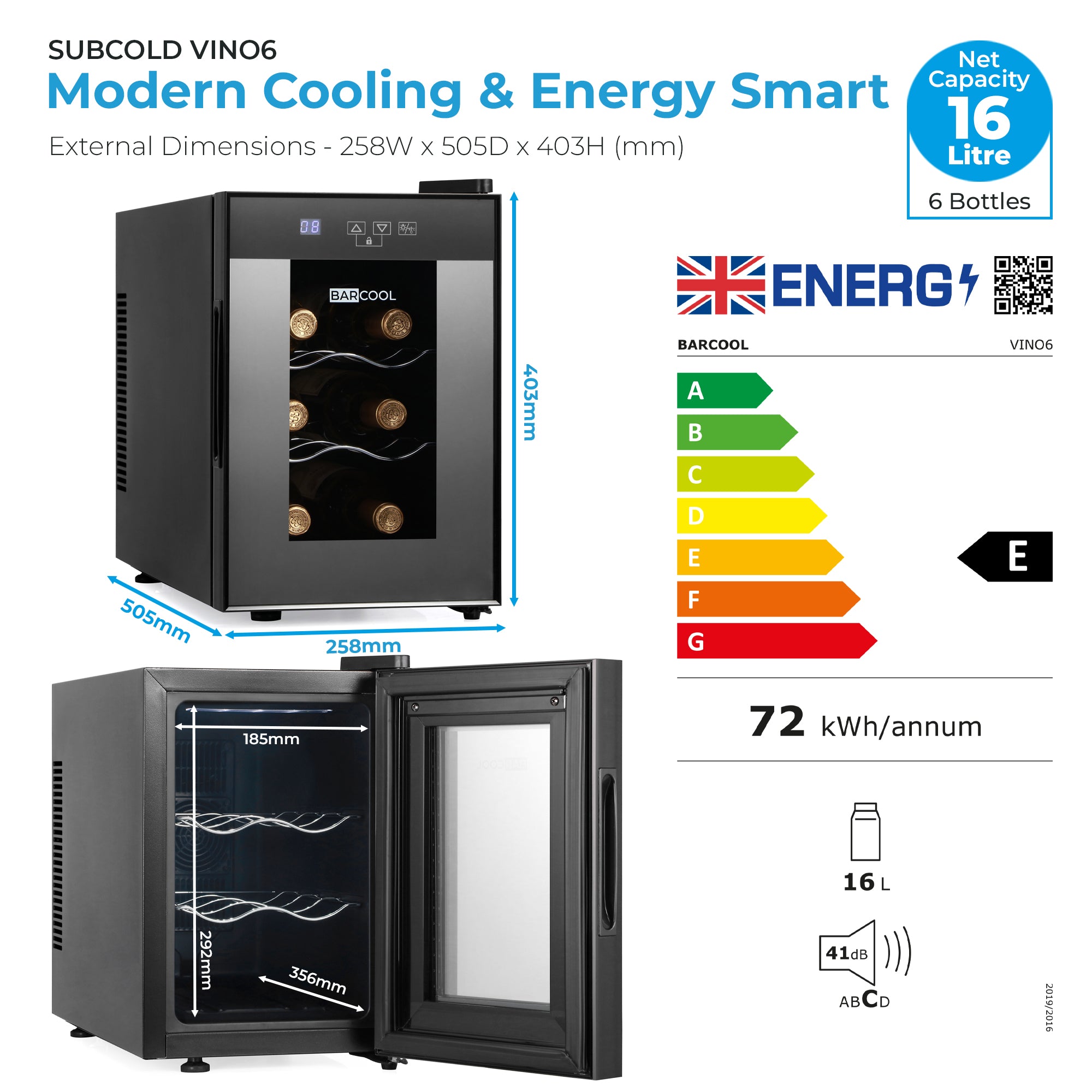 Barcool Vino6 LED Wine Cooler