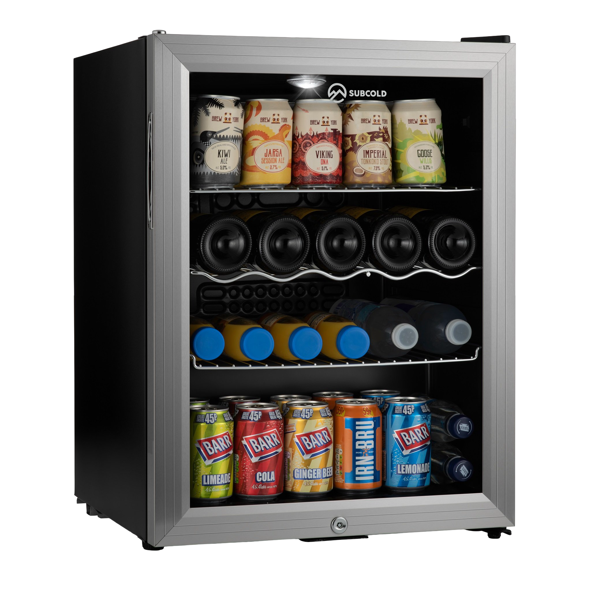 Subcold Super 65 LED Beer Fridge - Silver