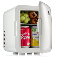 Thumbnail for Barcool Cosmo cream 4 litre mini fridge with snacks and drinks inside