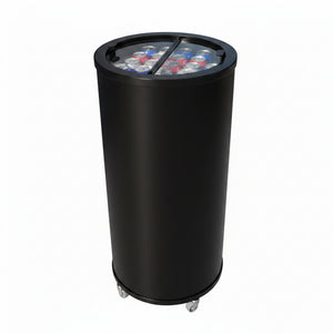 Empire Drinks Can Bottle Dump Impulse Barrel Mobile Cooler Black - EMP-CC77