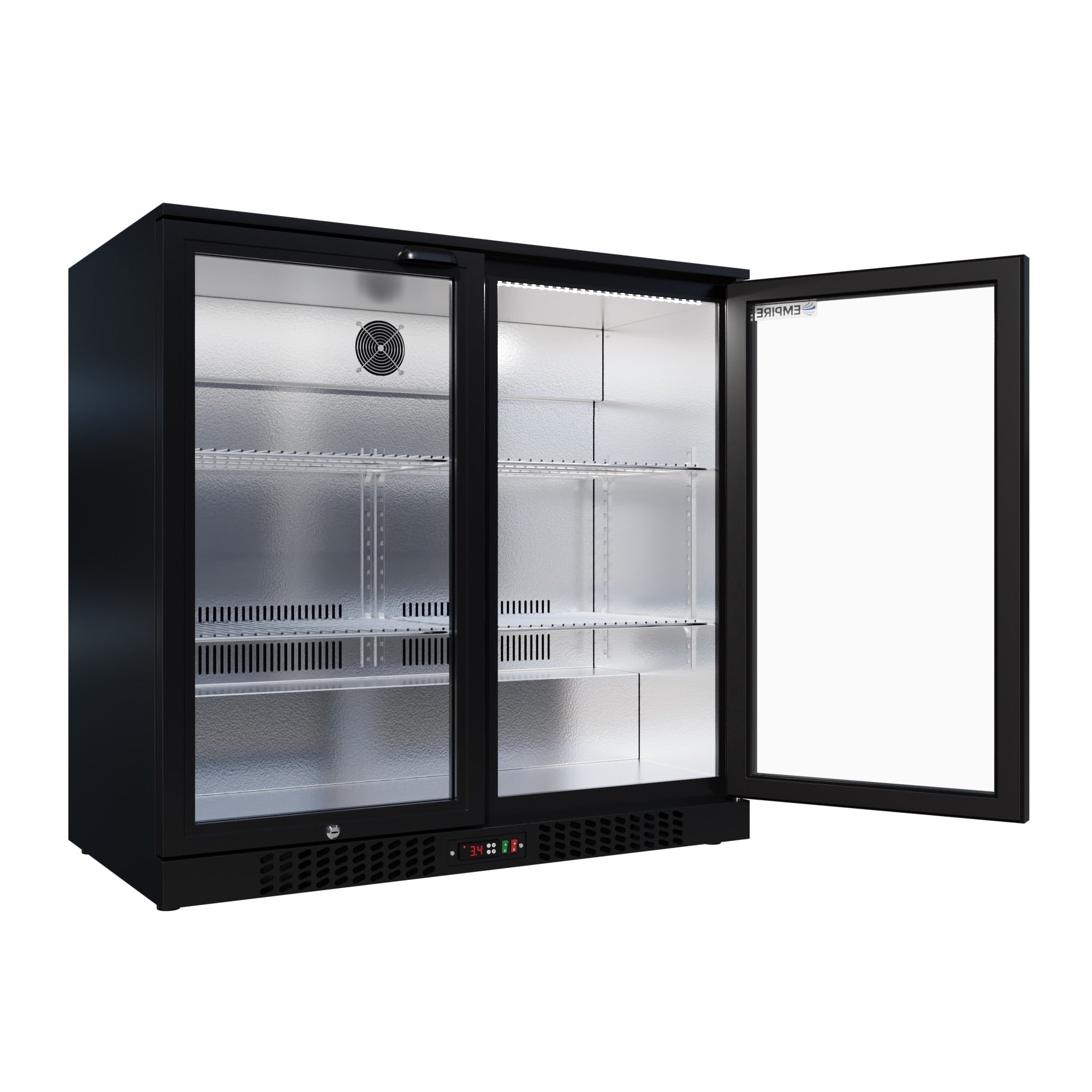 Empire Double Door 208L Bottle Cooler Commercial Fridge CL-210H