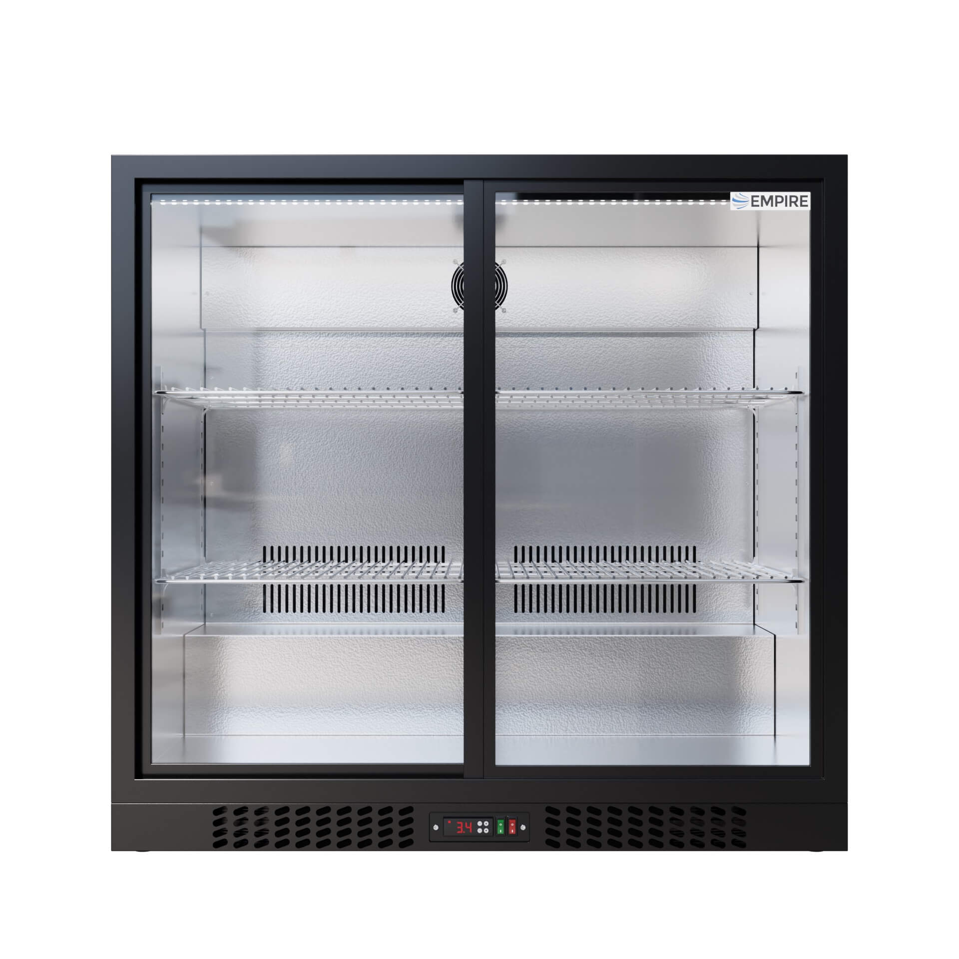 Empire Double Door Bottle Cooler 208L Commercial Fridge CL-210S