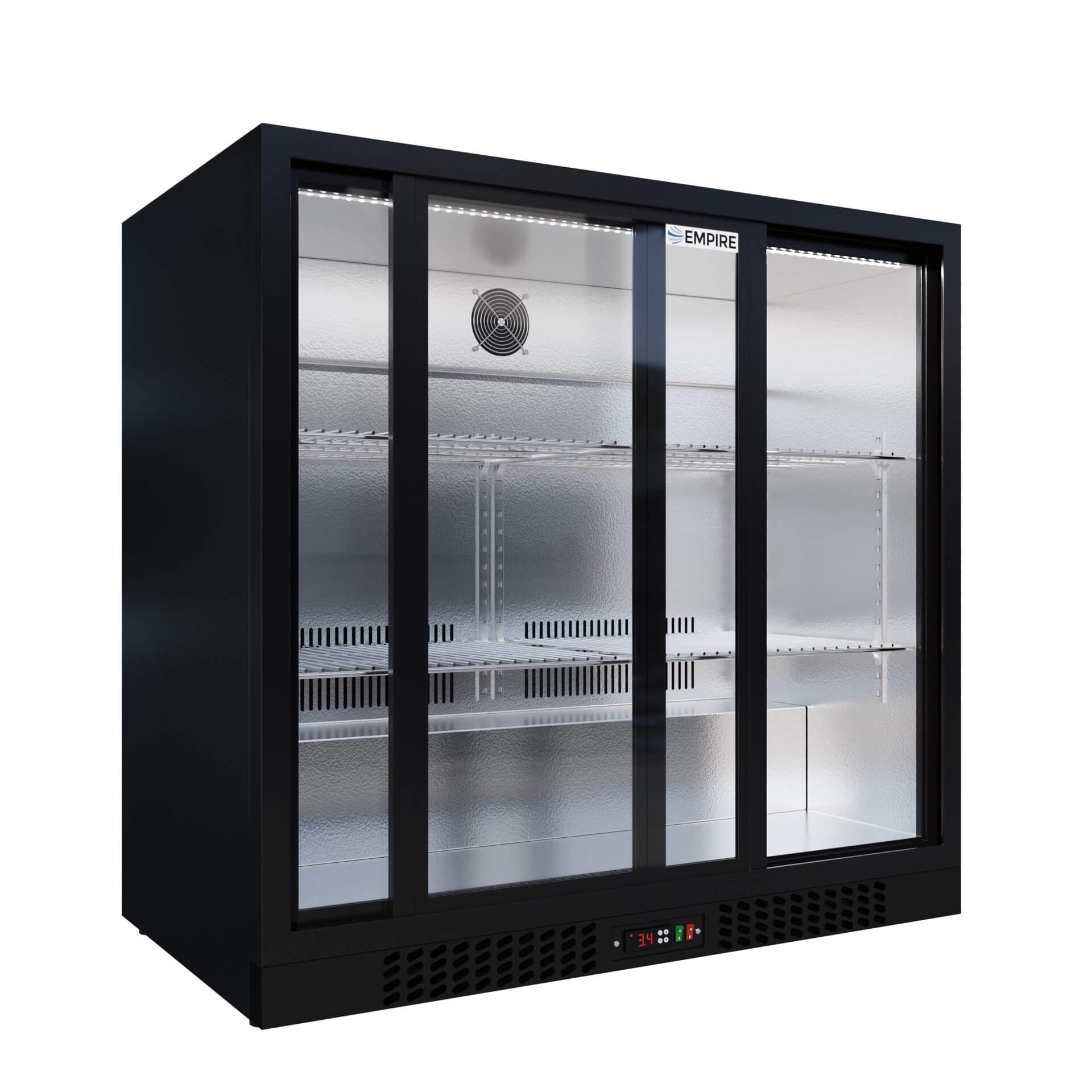 Empire Double Door Bottle Cooler 208L Commercial Fridge CL-210S