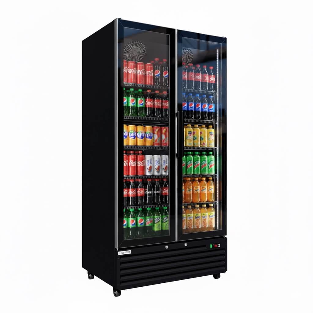 Empire Double Door Bottle Cooler 776L Commercial Fridge CL-800W