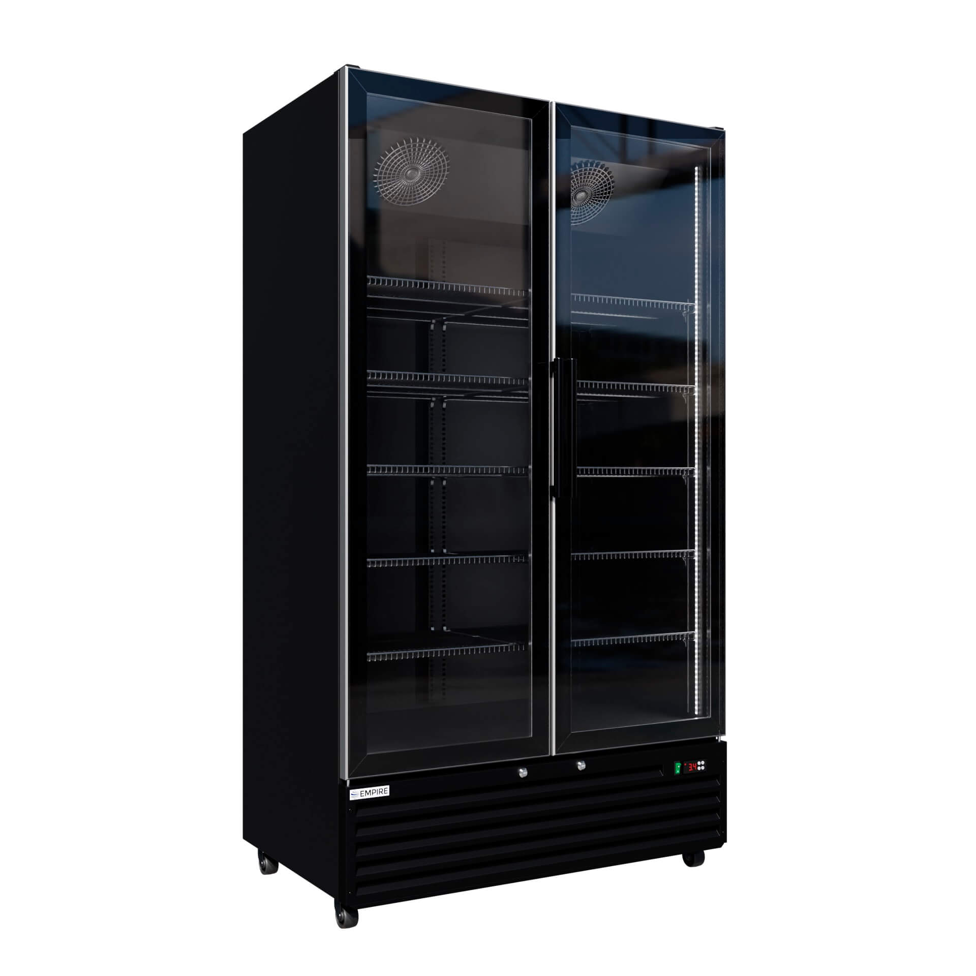 Empire Double Door Back Bar Cooler 879L Commercial Fridge CL-1000W