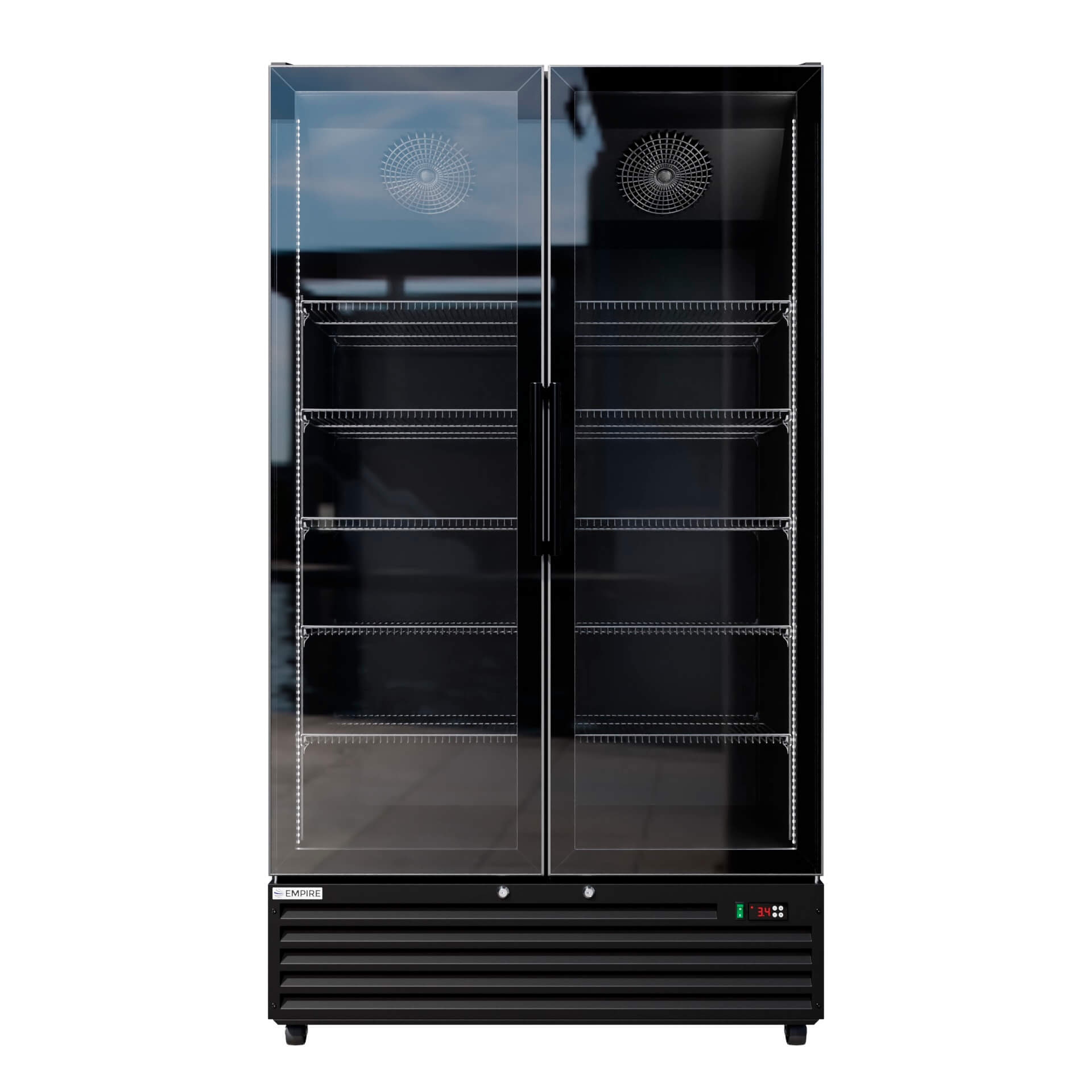 Empire Double Door Back Bar Cooler 879L Commercial Fridge CL-1000W