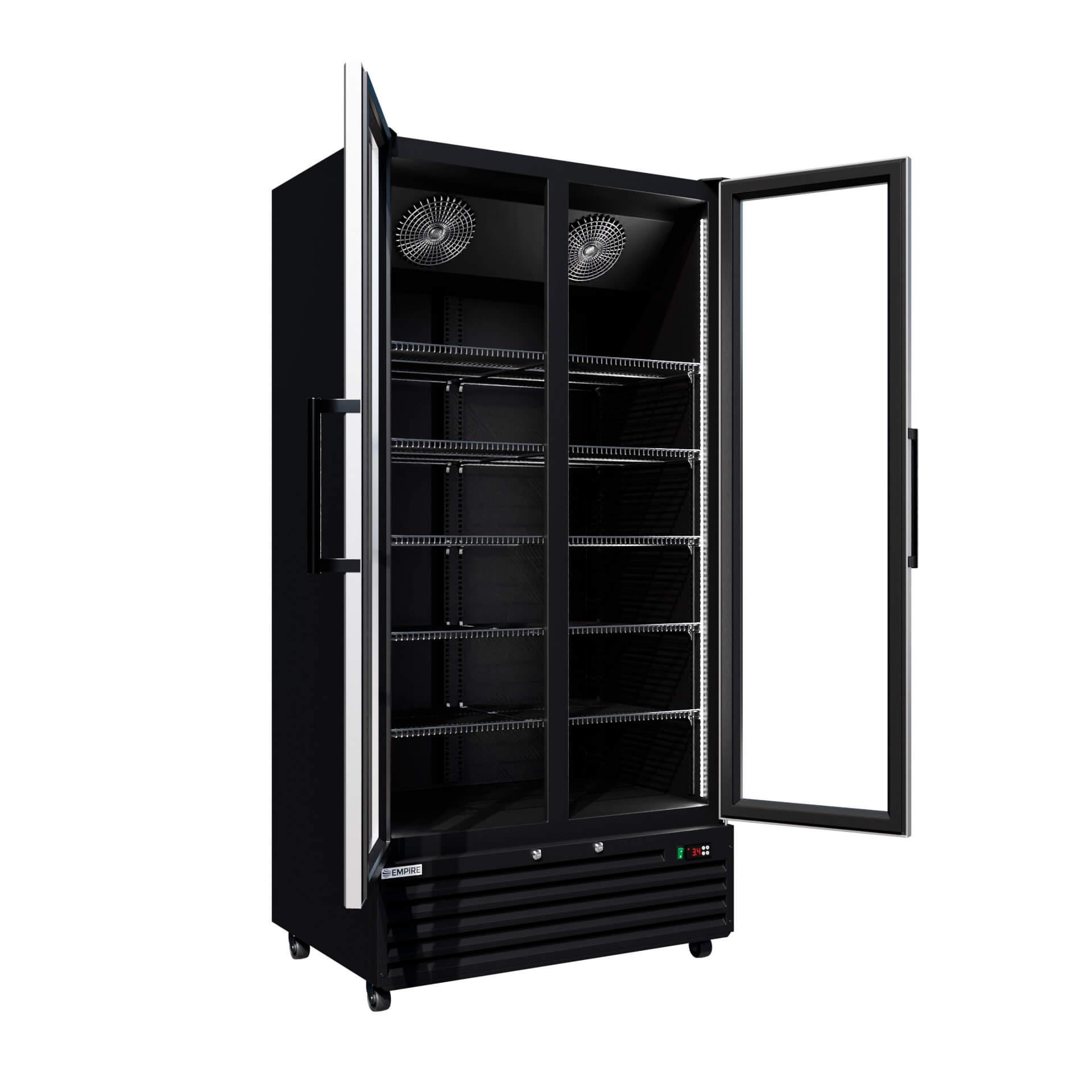 Empire Double Door Bottle Cooler 776L Commercial Fridge CL-800W
