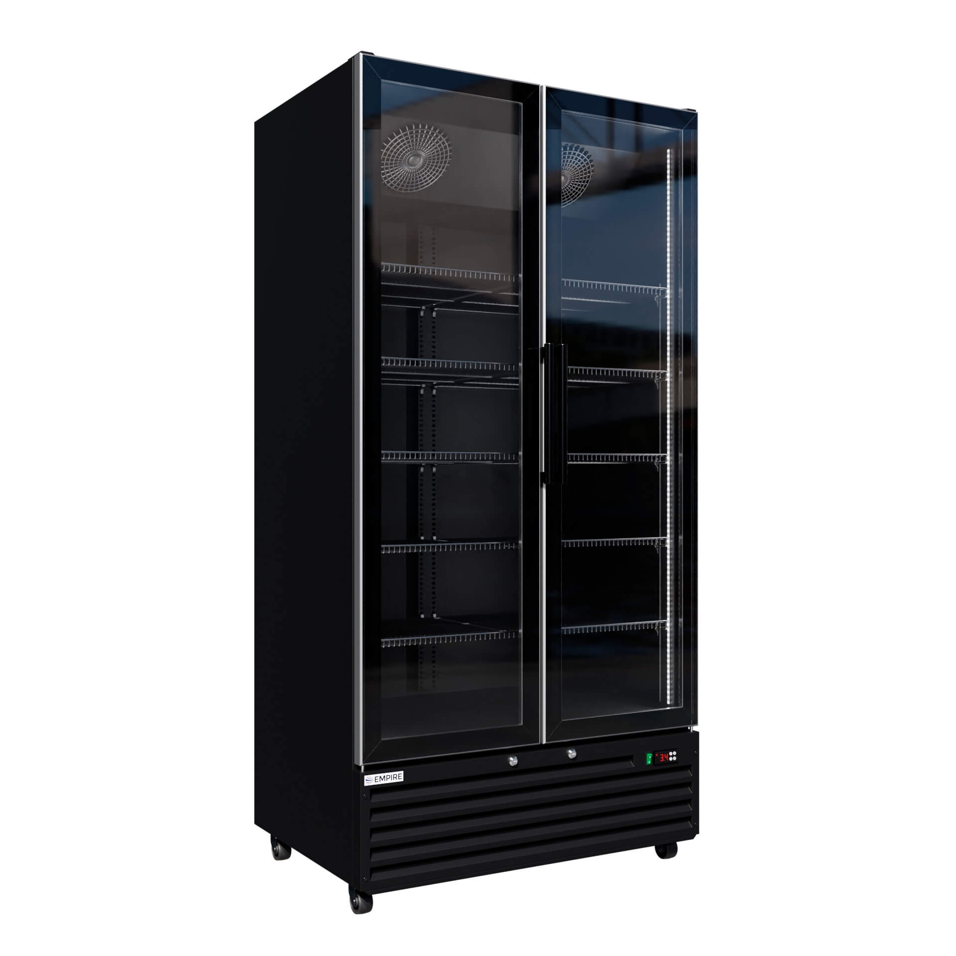 Empire Double Door Bottle Cooler 776L Commercial Fridge CL-800W