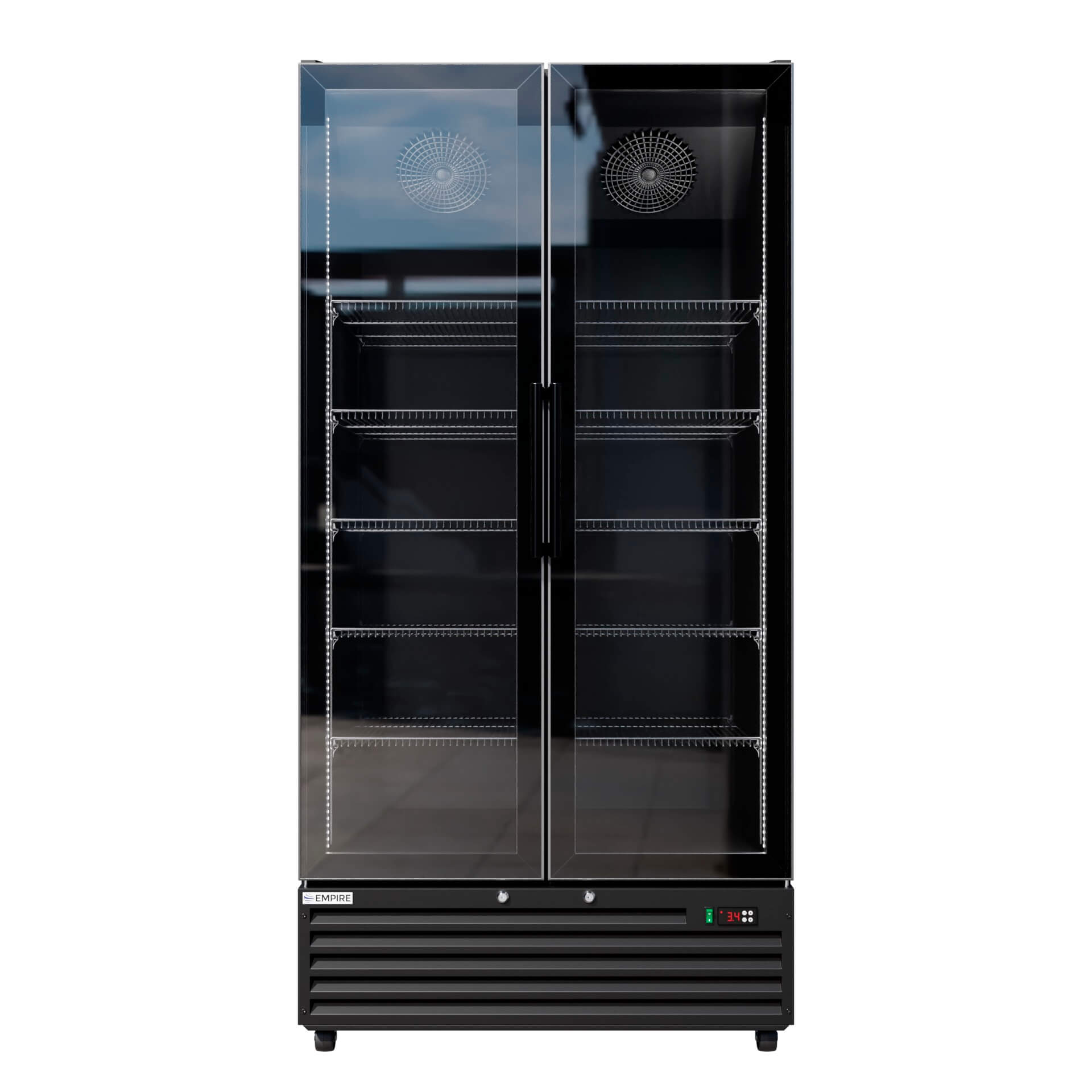 Empire Double Door Bottle Cooler 776L Commercial Fridge CL-800W