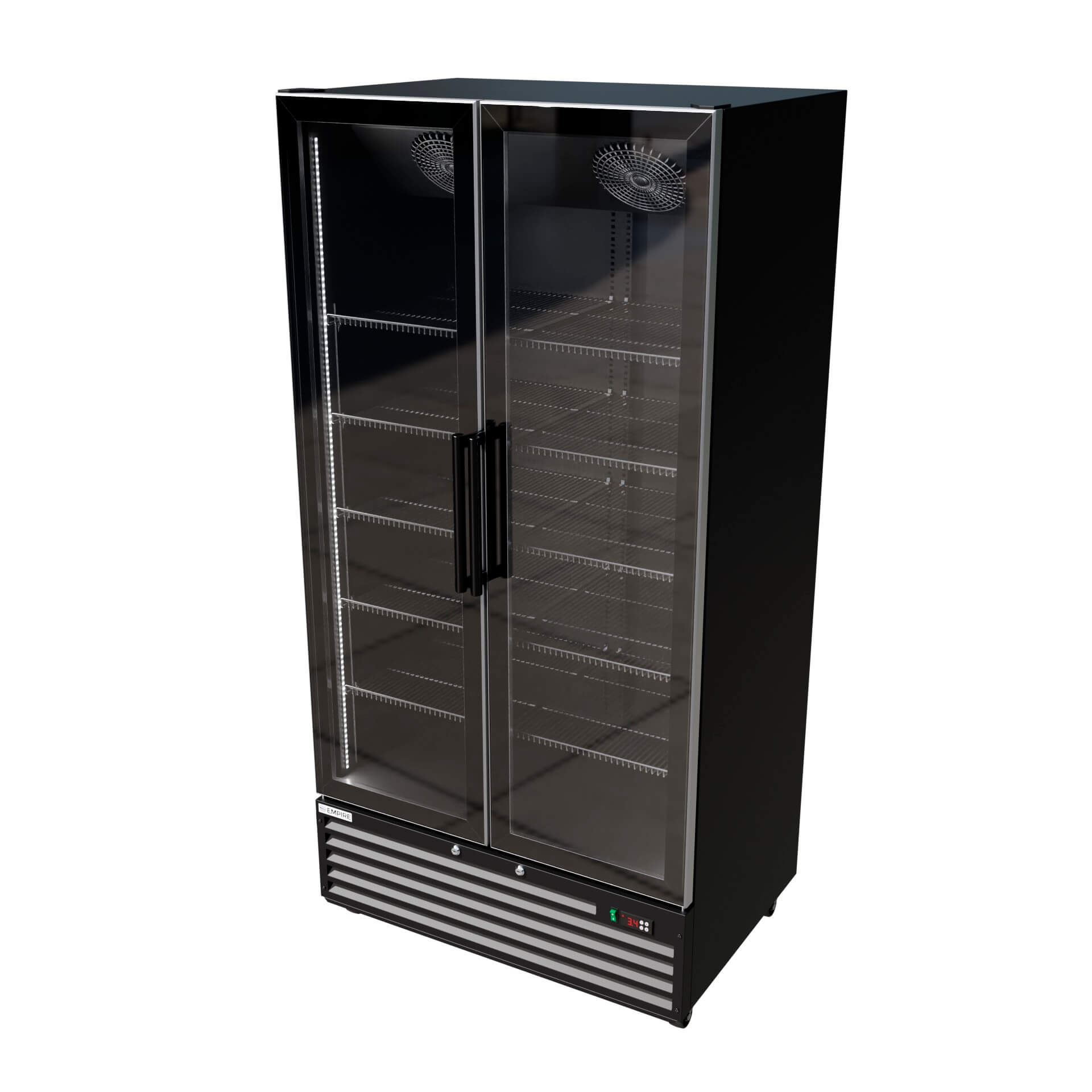Empire Double Door Bottle Cooler 776L Commercial Fridge CL-800W