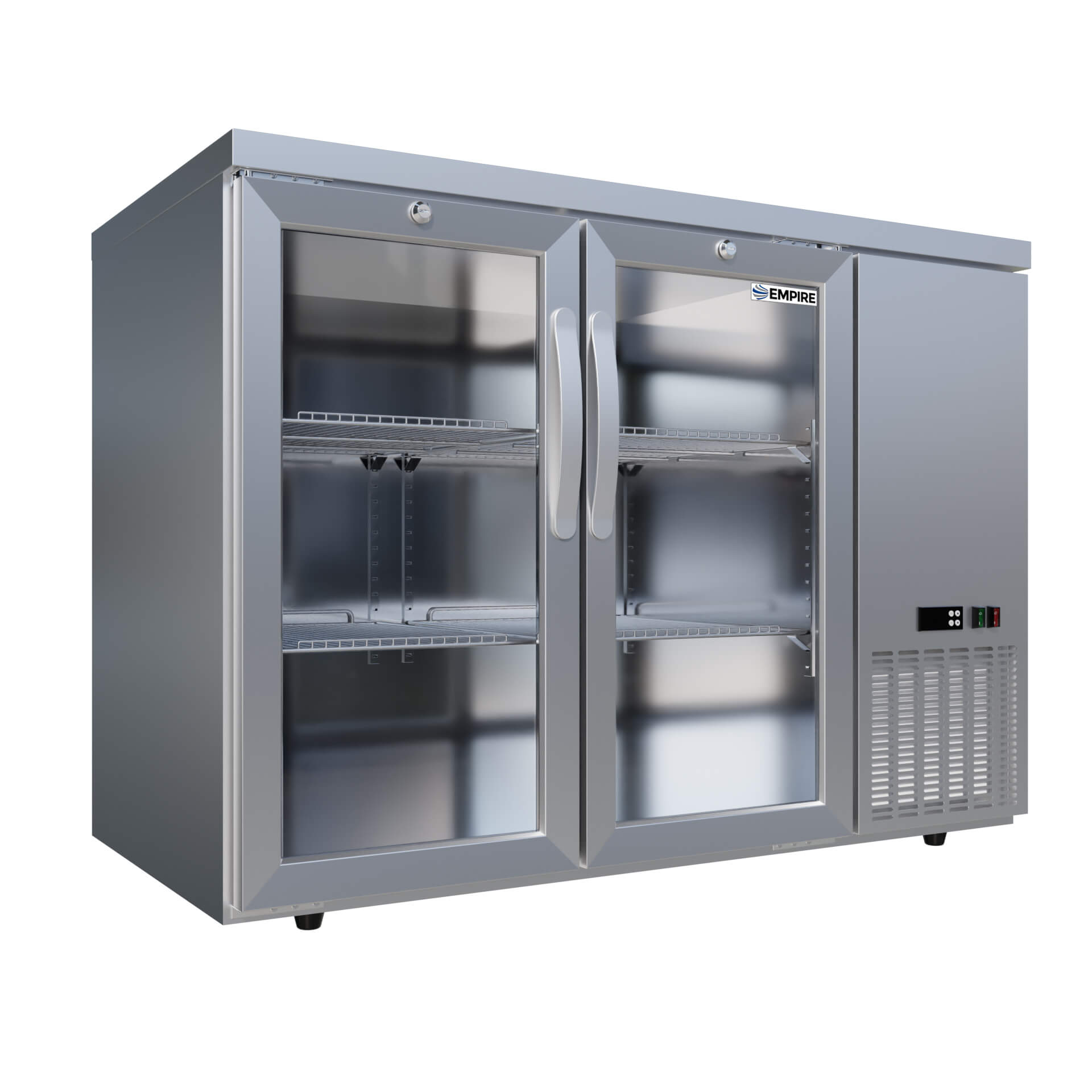 Empire Stainless Steel Double Door Undercounter Bottle Cooler CL-305HR