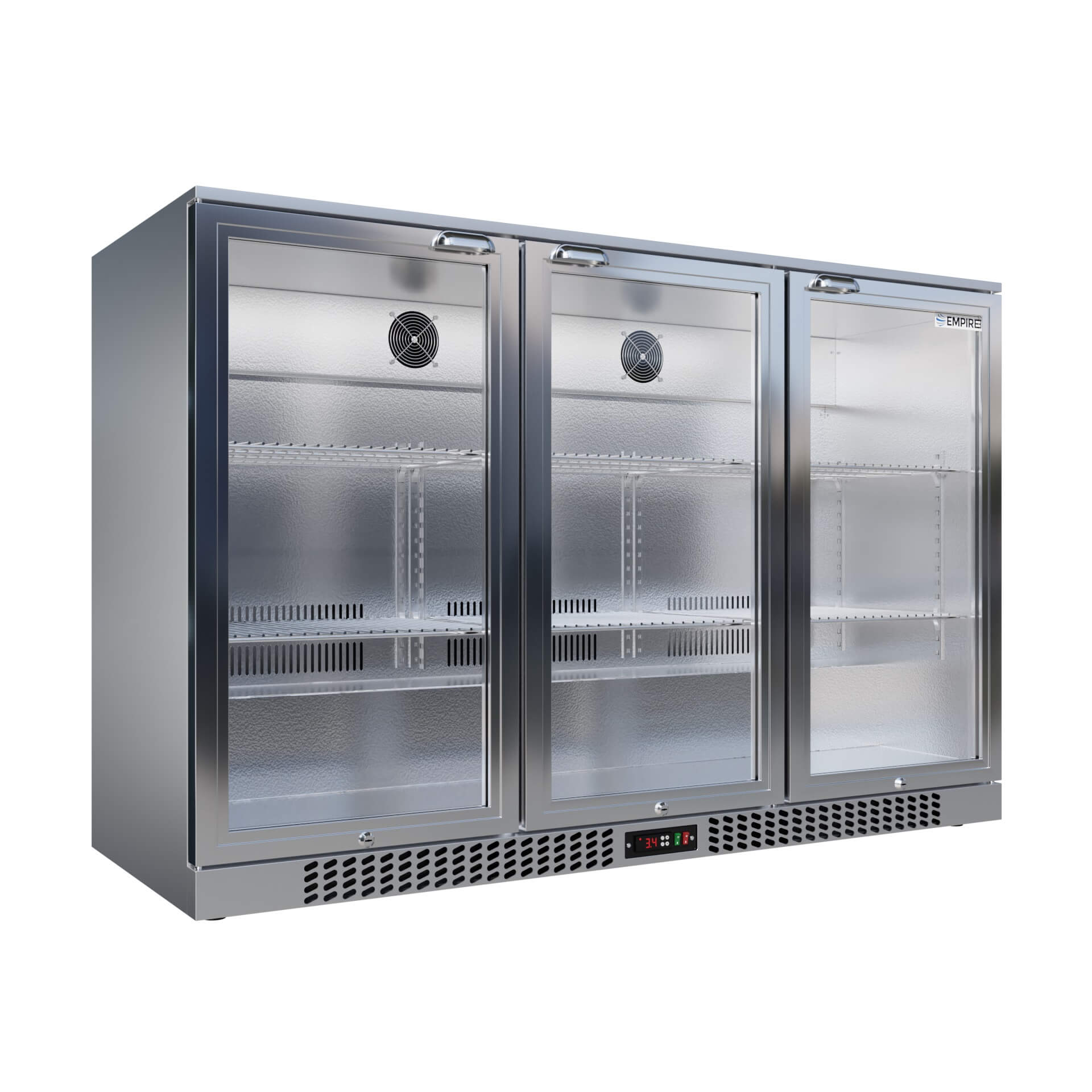 Empire Triple Door 330L Commercial Back Bar Fridge CL-320H-S